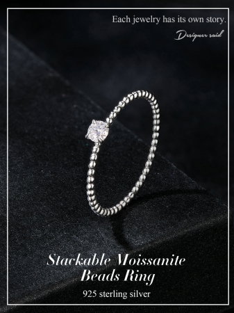 Inel argint elegant cu Moissanit [14]