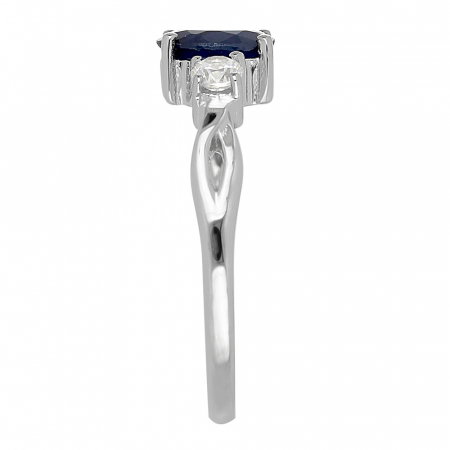 Inel argint elegant cu safir si zirconiu alb - IVA0086 [4]