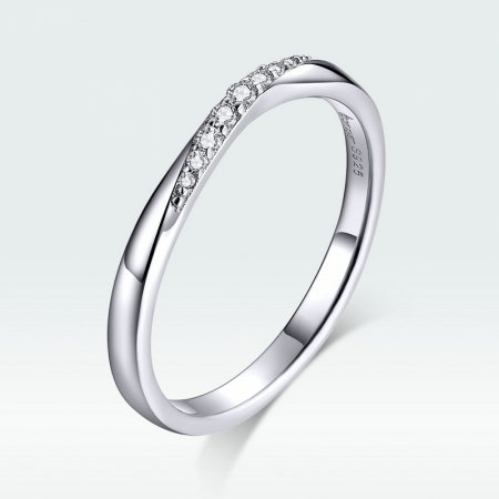 Inel argint elegant cu zirconii je t'aime [6]