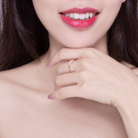 Inel argint elegant cu zirconii [4]