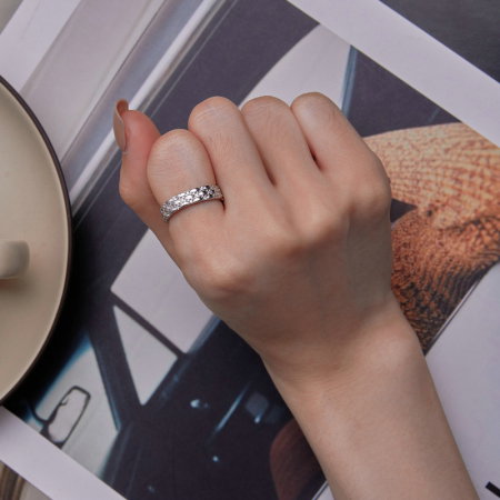 Inel argint elegant cu zirconii [7]