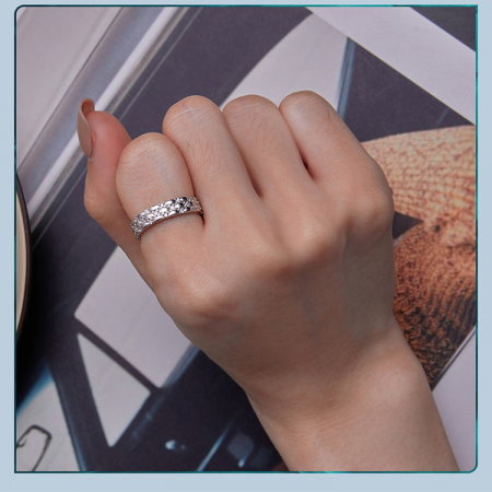 Inel argint elegant cu zirconii [10]