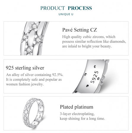 Inel argint elegant cu zirconii [9]