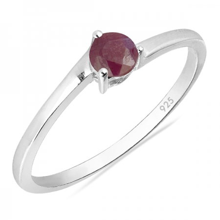 Inel argint Elinor, 925, cu rubin - IVA0023 [0]