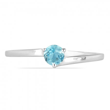 Inel argint Elinor, 925, cu topaz albastru elvetian - IVA0027 [1]