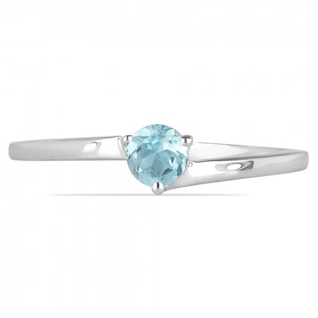 Inel argint Elinor, 925, cu topaz albastru - IVA0025 [0]