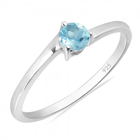 Inel argint Elinor, 925, cu topaz albastru - IVA0025 [1]