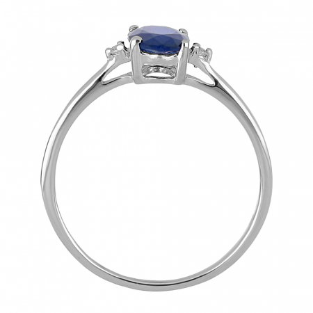 Inel argint Elisabeta, 925, cu safir si zirconiu alb - IVA0123 [3]