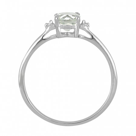 Inel argint Elisabeta cu ametist verde si zirconiu alb - IVA0124 [3]