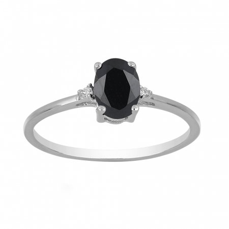 Inel argint Elisabeta cu onix si zirconiu alb - IVA0122 [1]