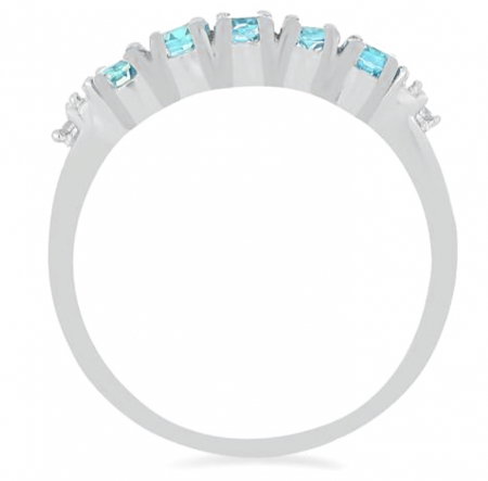 Inel argint eternity cu 5 pietre de topaz - IVA0100 [6]