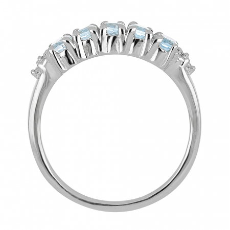 Inel argint eternity cu 5 pietre de topaz - IVA0100 [3]