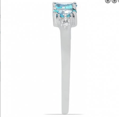 Inel argint eternity cu 5 pietre de topaz - IVA0100 [7]