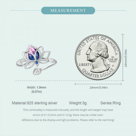 Inel argint floare de lotus [8]