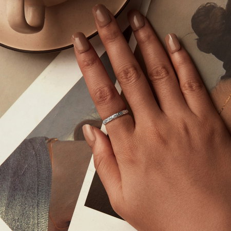 Inel argint floral [7]