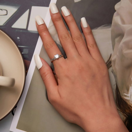 Inel argint inimioara cu zirconiu [5]