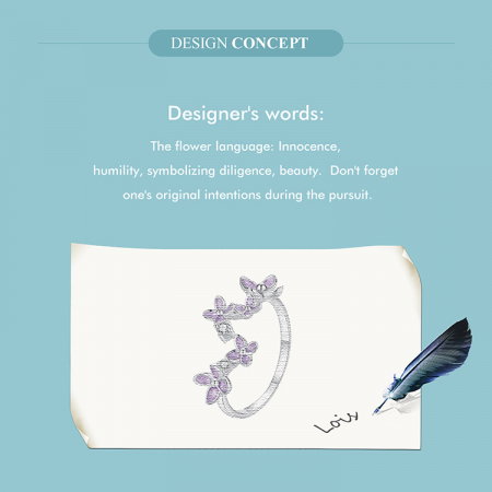 Inel argint Flori de Liliac [16]