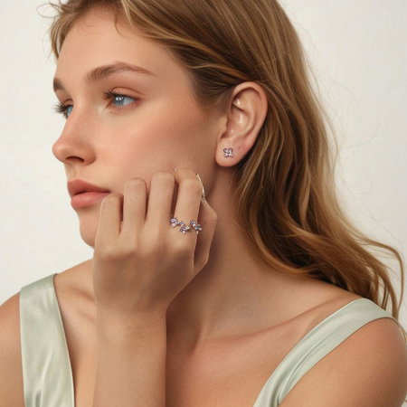 Inel argint Flori de Liliac [1]