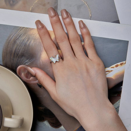 Inel argint fluture simfonie [7]