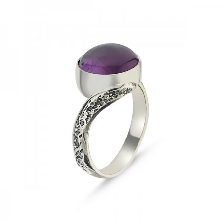 Inel argint Handmade cu Ametist [0]
