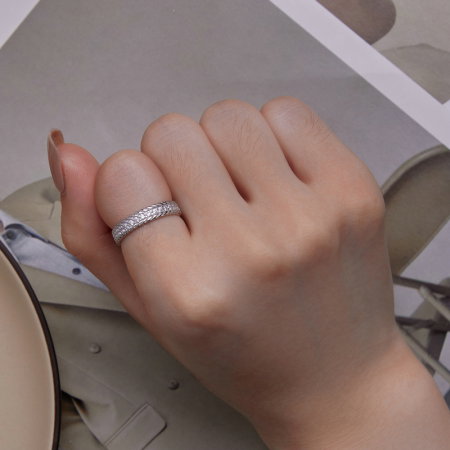 Inel argint impletit cu zirconii [7]