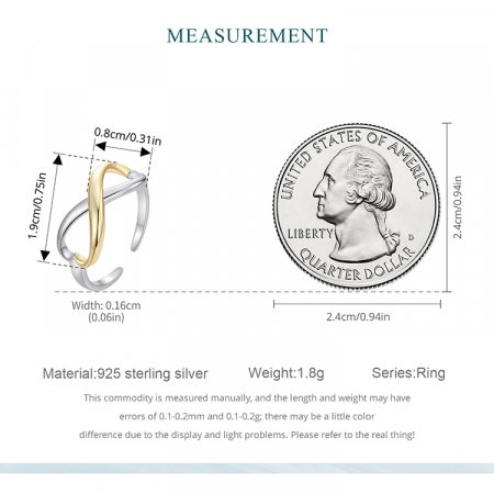 Inel argint Infinit [15]