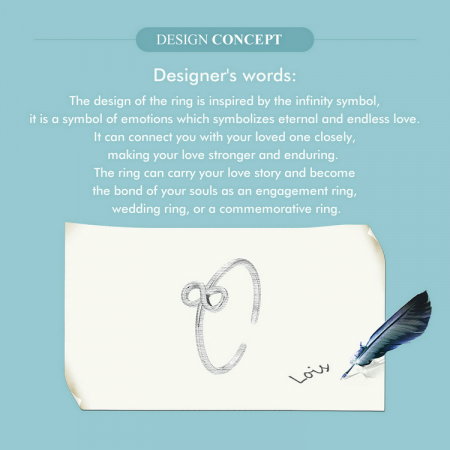 Inel argint Infinity [14]