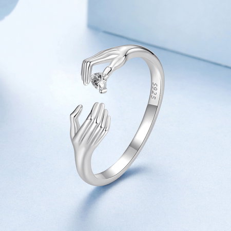 Inel argint Inima Daruita [2]