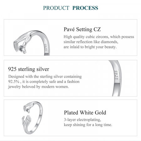 Inel argint Inima Daruita [11]