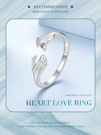 Inel argint Inima Daruita [15]