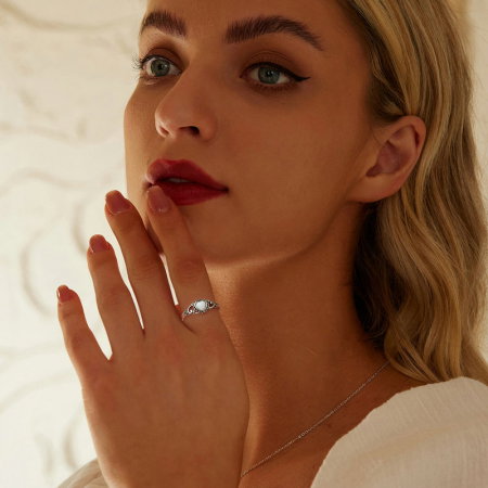 Inel argint inima de opal [1]