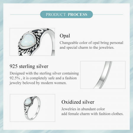 Inel argint inima de opal [10]