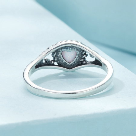 Inel argint inima de opal [6]