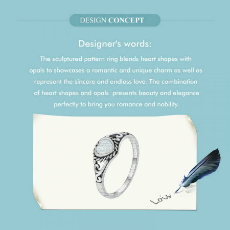 Inel argint inima de opal [11]