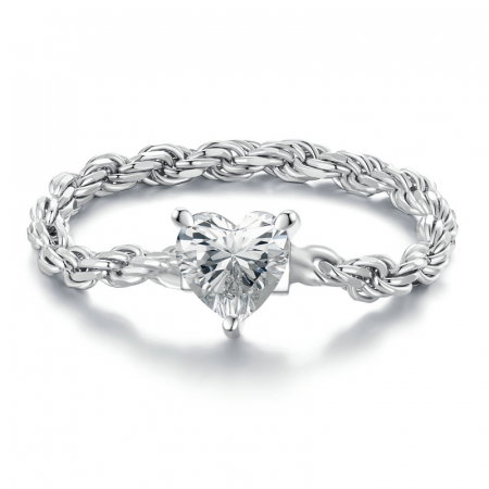 Inel argint inima inlantuita [11]