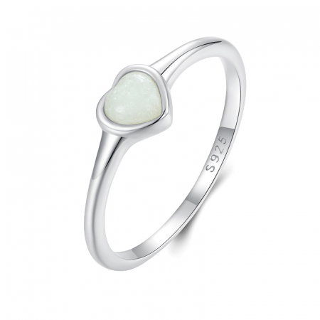 Inel argint inima luminoasa [10]