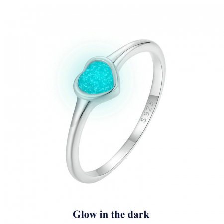 Inel argint inima luminoasa [8]