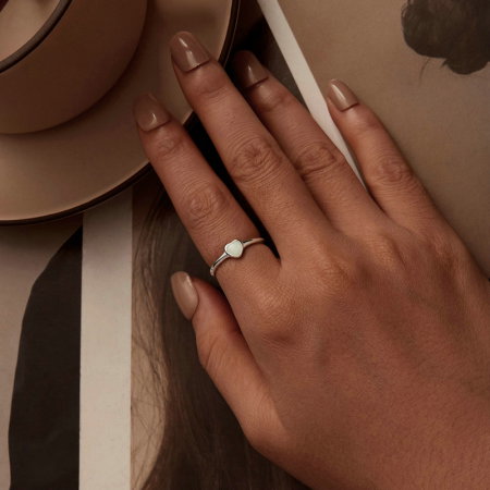 Inel argint inima luminoasa [1]