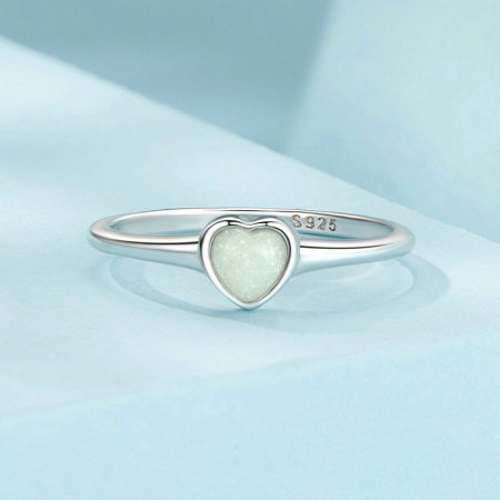 Inel argint inima luminoasa [2]