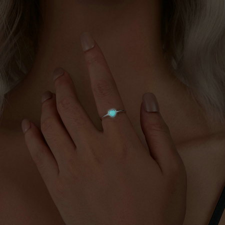 Inel argint inima luminoasa [9]