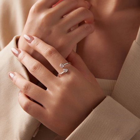 Inel argint inimioara cu Zirconia [3]