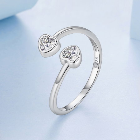 Inel argint inimioara cu Zirconia [2]