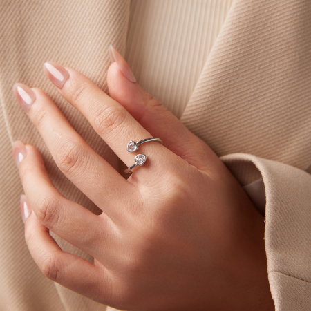 Inel argint inimioara cu Zirconia [5]