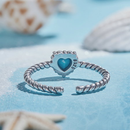 Inel argint inimioara turcoaz [5]