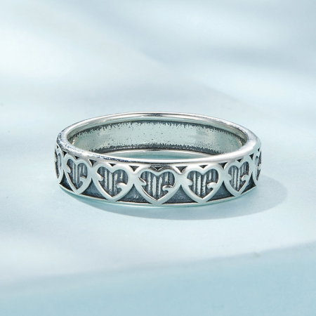 Inel argint inimioare [6]