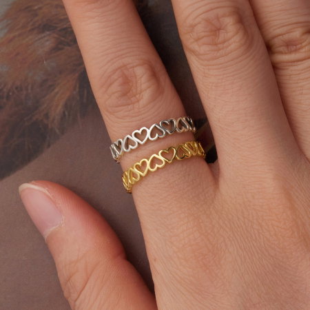 Inel argint inimioare [12]