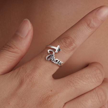 Inel argint Jesus Cross [5]