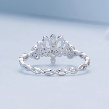 Inel argint lotus [7]