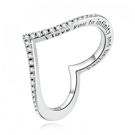 Inel argint Love