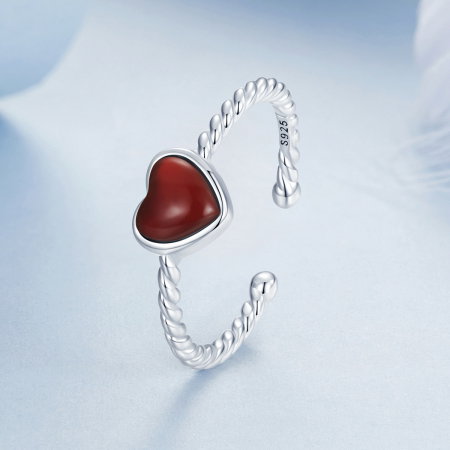 Inel argint Love cu agat [4]